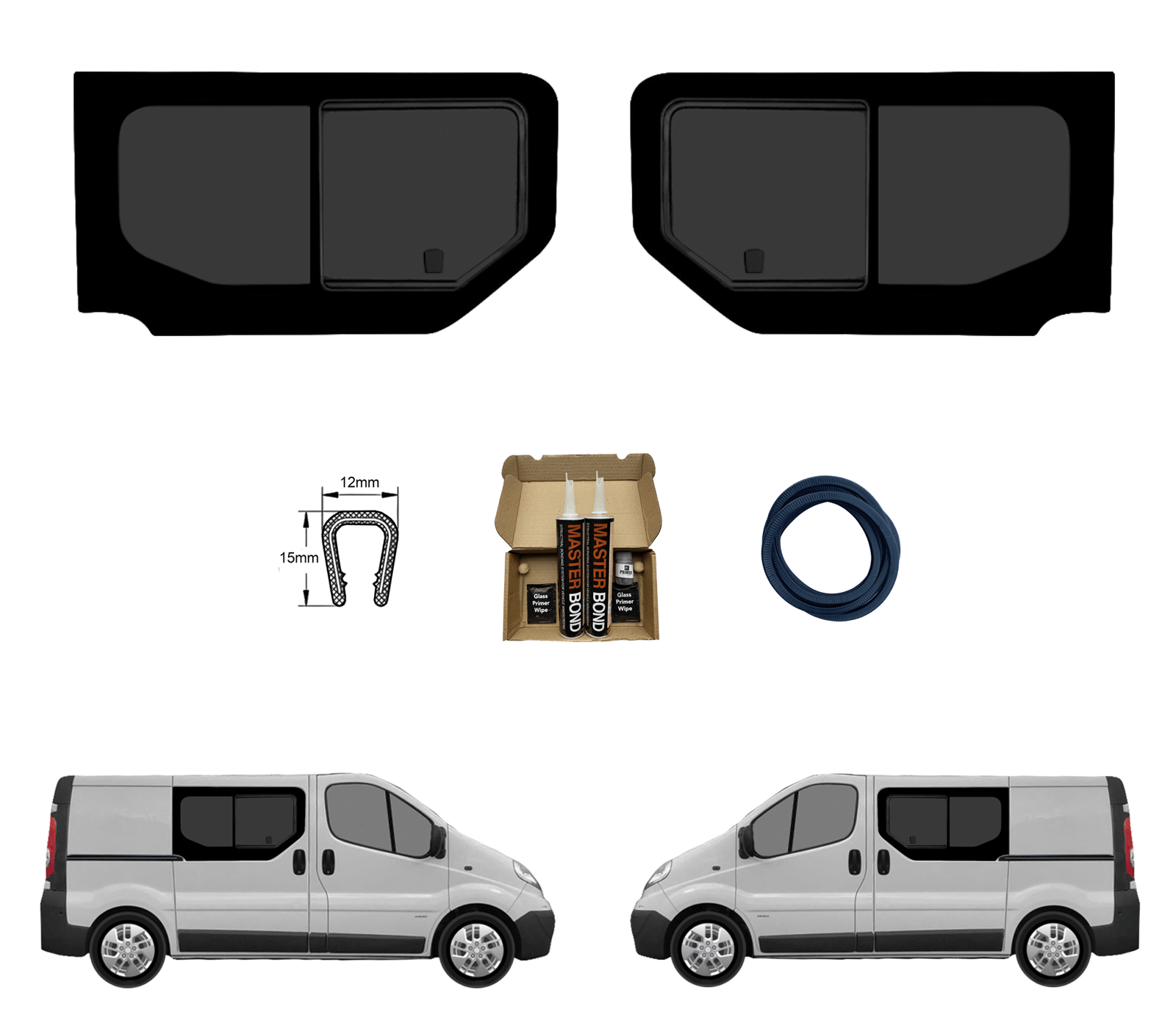 VIVARO BOTH DOOR SLIDE KIT UTRIM1 2