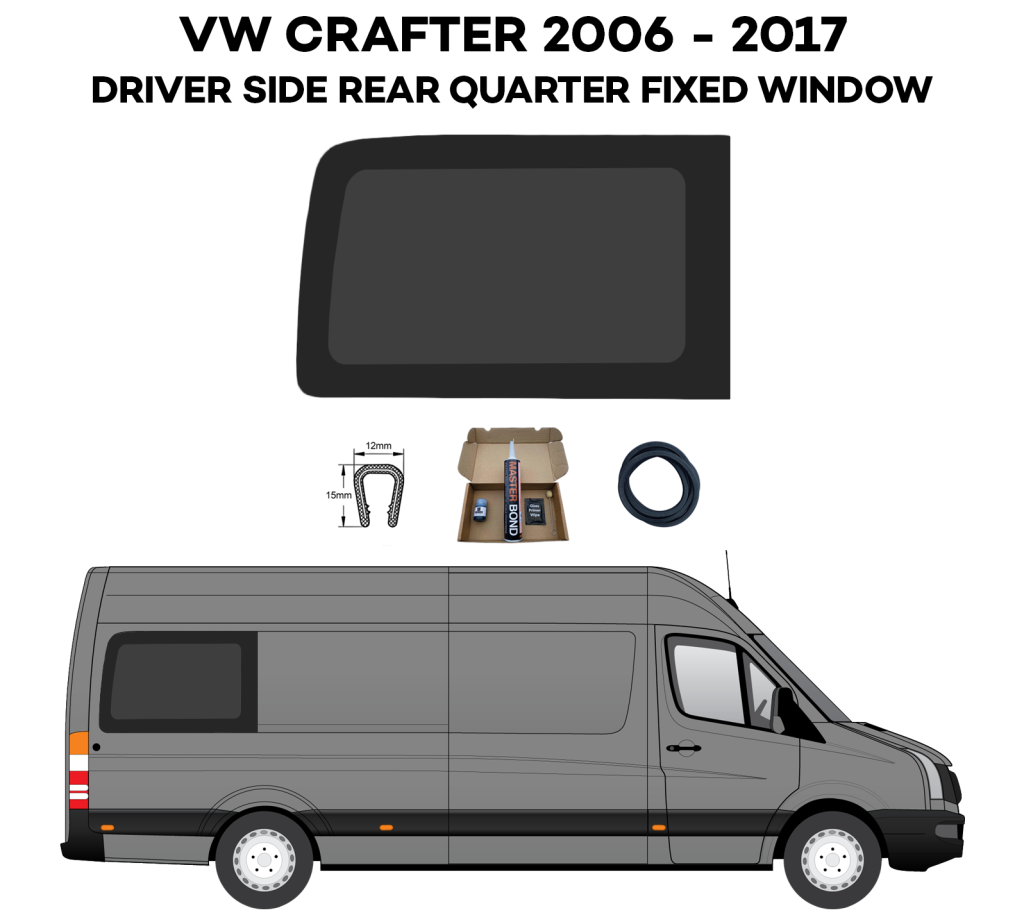 Mercedes Sprinter LWB Driver Side REAR QUARTER Fixed Window