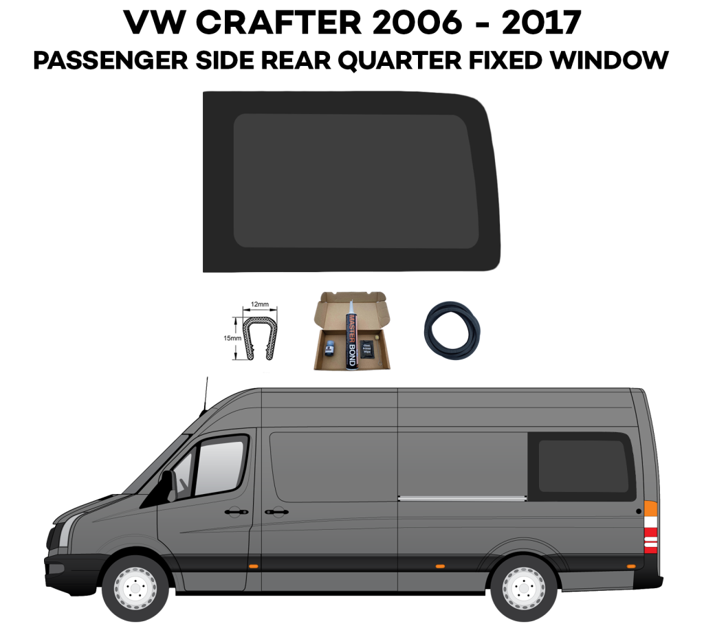Mercedes Sprinter LWB Passenger Side REAR QUARTER Fixed Window